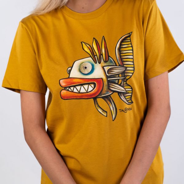 Taupada Ungry Fish Camiseta Ochre
