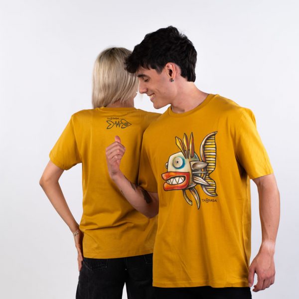 Taupada Ungry Fish Camiseta Ochre