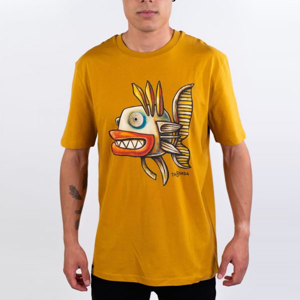 Taupada Ungry Fish Camiseta Ochre