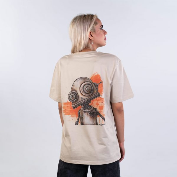 Friendly Robot (BgOrange) Back Desert Dust