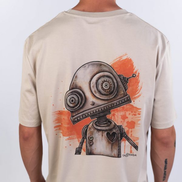 Friendly Robot (BgOrange) Back Desert Dust