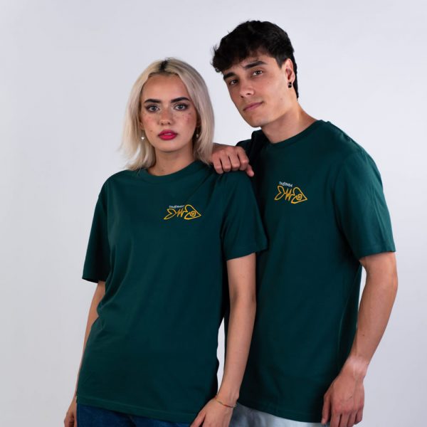 Camiseta: Raspa pecho / Pez espalda - Color: Bottle Green