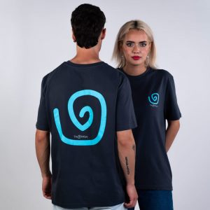Taupada Spirals India Ink Grey