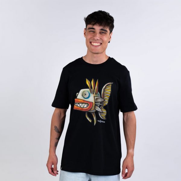 Taupada Ungry Fish Camiseta Black