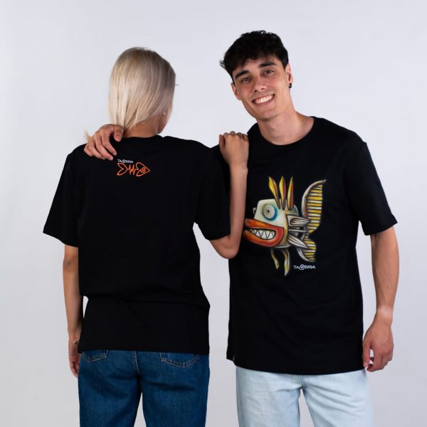 Taupada Ungry Fish Camiseta Black