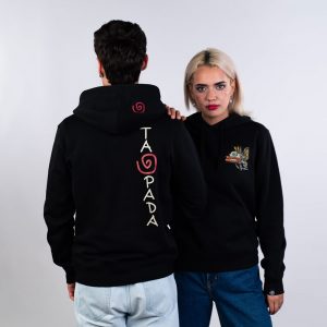 Ungry Fish Small & Vertical Taupada Hoody Black