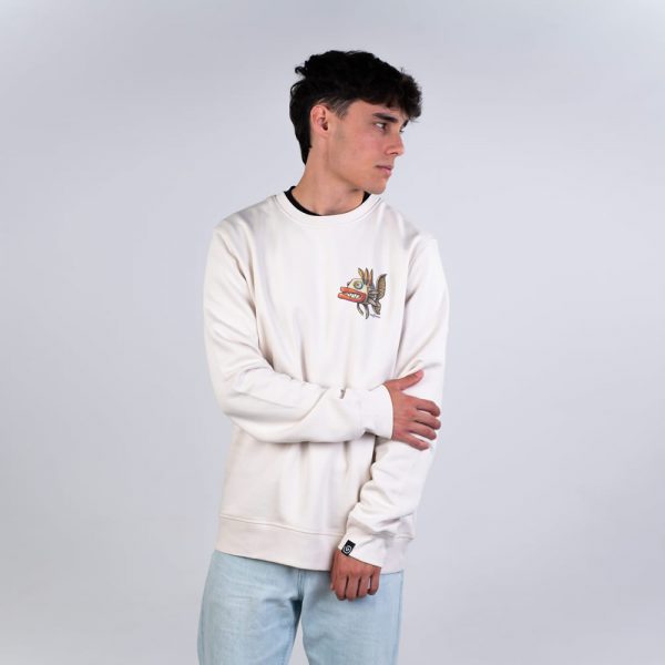 Ungry Fish Small Sudadera Vintage White