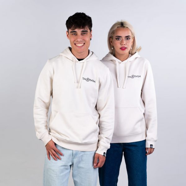 Friendly Robot Back (BgBlue) Hoody Vintage White