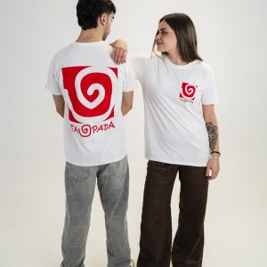Camiseta Spirals Vintage White