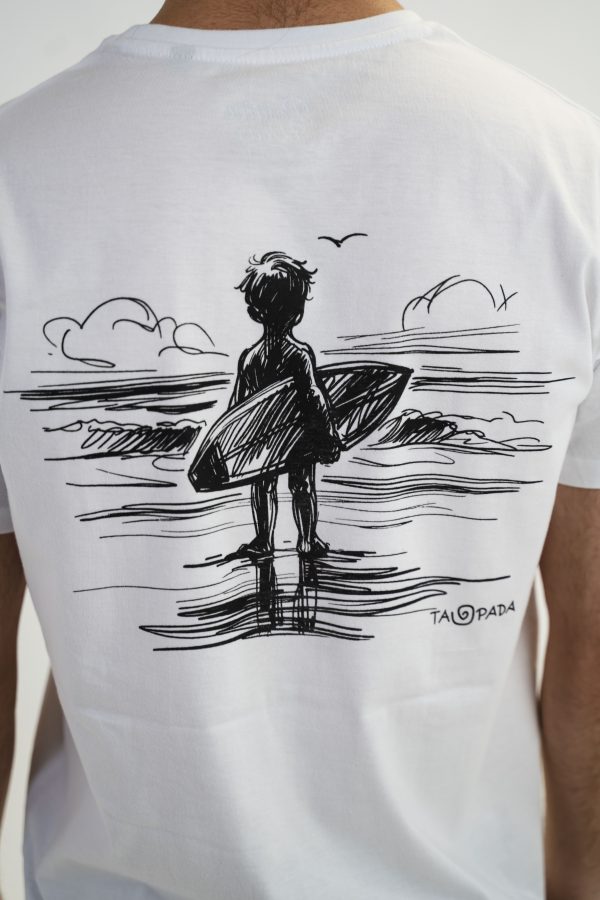Camiseta Surf Back & Spiral Vintage White - Imagen 2